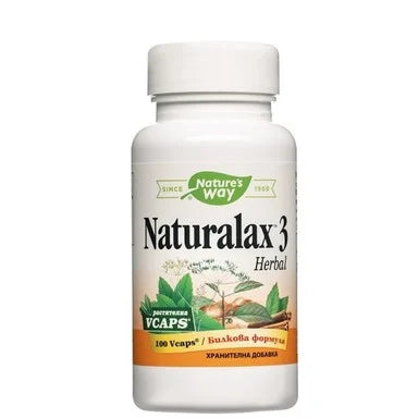 Натуралакс 3 Хербал при запек 410 мг х100 капсули Natures Way
