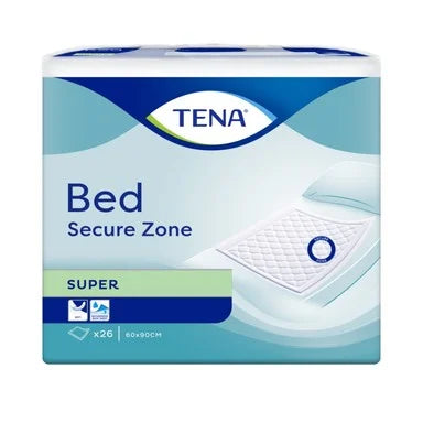 Tena Bed Super Secure Zone Силно абсорбиращи еднократни чаршафи 60х90 см x26 броя