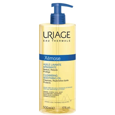 Uriage Xemose Почистващо душ-олио за лице и тяло за много суха кожа x500 мл