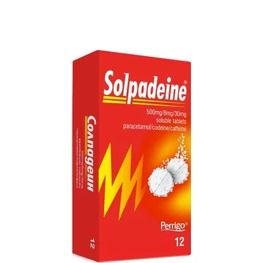 Solpadeine 500 мг/8 мг/30 мг х12 ефервесцентни таблетки Perrigo