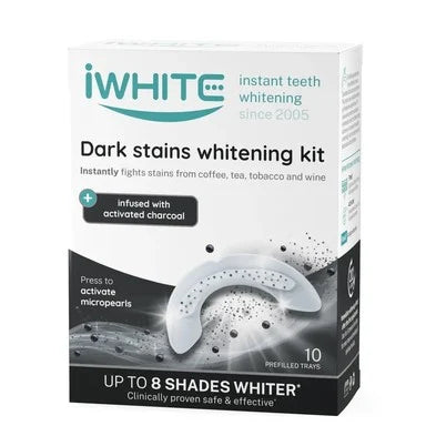 iWhite Dark Stains Гел шини против пигментни петна за незабавно избелване на зъбите х10 броя