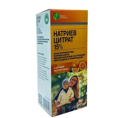 Натриев цитрат 15% Сироп при гадене и повръщане х109 мл Мирта Медикус