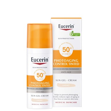 Eucerin Photoaging Control Оцветен слънцезащитен гел-крем SPF50+ светъл нюанс х50 мл