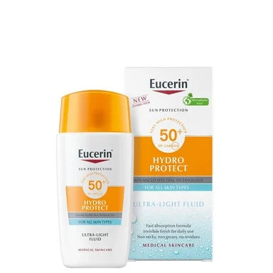 Eucerin Hydro Protect Слънцезащитен флуид за лице SPF50+ х50 мл