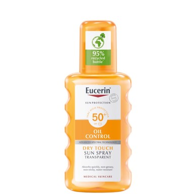 Eucerin Oil Control Прозрачен слънцезащитен спрей SPF50+ x200 мл