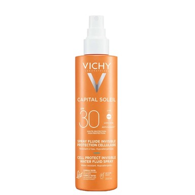 Vichy Capital Soleil Cell Protect Слънцезащитен флуиден спрей SPF30 х200 мл