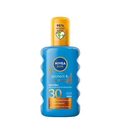 Nivea Sun Protect and Bronze Слънцезащитен спрей SPF30 x200 мл