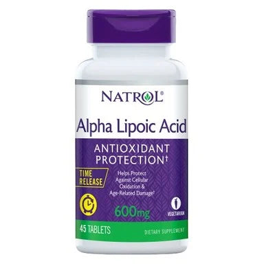 Алфа липоева киселина 600 мг х45 таблетки Natrol