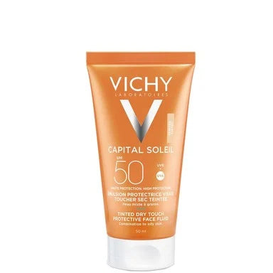 От какво имаш нужда?  0 VICHY Vichy Capital Soleil BB Тониран матиращ флуид за лице SPF50 х50 мл -35% на продукти VICHY CAPITAL SOLEIL  Vichy Capital Soleil BB Тониран матиращ флуид за лице SPF50 х50 мл