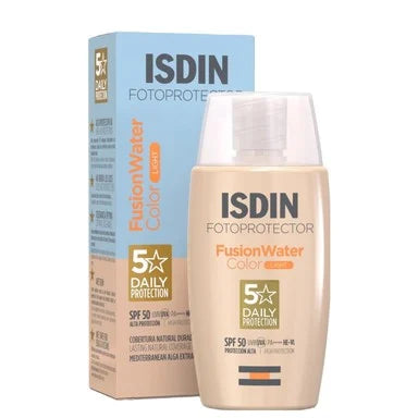 ISDIN Fotoprotector Fusion Water Color Тониран слънцезащитен флуид за лице SPF50 светъл нюанс х50 мл