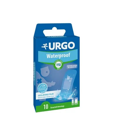 Urgo Waterproof Водоустойчиви антисептични пластири в 2 размера х10 броя