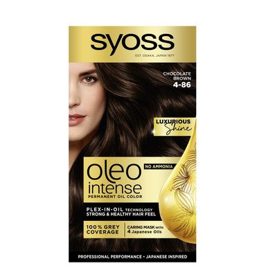 Syoss Oleo Intense Боя за коса без амоняк 4-86 шоколадово кафяв