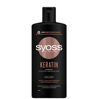 Syoss Keratin Шампоан за склонна към накъсване коса х440 мл
