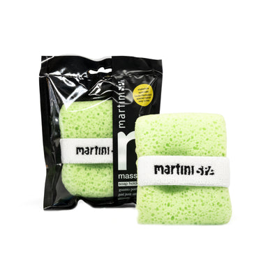 Гъба за баня с джоб за сапун зелен цвят