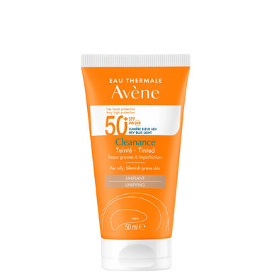 Avene Cleanance Тониран слънцезащитен крем за мазна кожа SPF50+ x50 мл