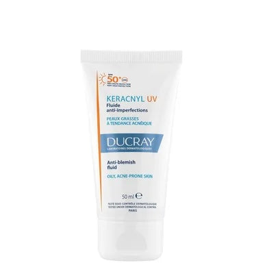 Ducray Keracnyl Слънцезащитен флуид срещу несъвършенства SPF50+ х50 мл