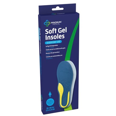 Magnum Medical Ежедневни стелки от омекотяващ гел за жени 35-40 номер х1 чифт