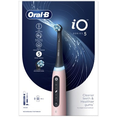 Oral-B iO Series 5 Електрическа четка за зъби розов цвят