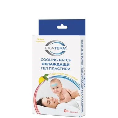 Exaterm Cooling Patch Охлаждащи гел пластири с аромат на лимон х6 броя Aro Life