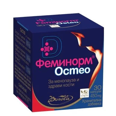 Феминорм Остео за здрави кости при менопауза х30 капсули Borola