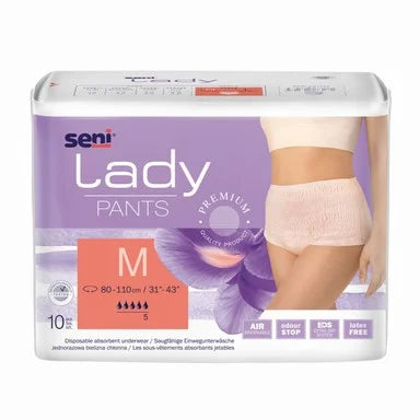 Seni Lady Абсорбиращо бельо за жени при лека и умерена инконтиненеция размер М x10 броя