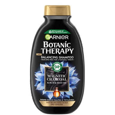 Garnier Botanic Therapy Magnetic Charcoal Шампоан за мазен скалп и сухи краища х400 мл