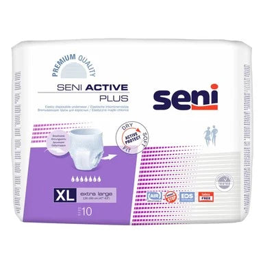 Seni Active Plus Абсорбиращи гащи за възрастни размер XL х10 броя