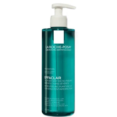 La Roche-Posay Effaclar Почистващ микропилинг гел за лице и тяло за мазна и акнеична кожа х400 мл