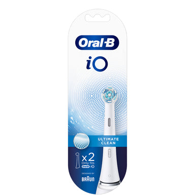 Oral-B iO Ultimate Clean Накрайник за електрическа четка за зъби бял цвят х2 броя