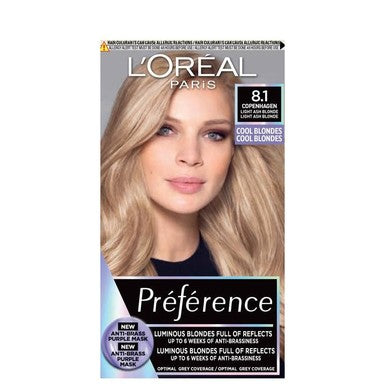Loreal Preference Боя за коса N8.1 светло пепеливо рус