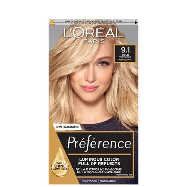 Loreal Preference Боя за коса N9.1 много светло пепеляво рус