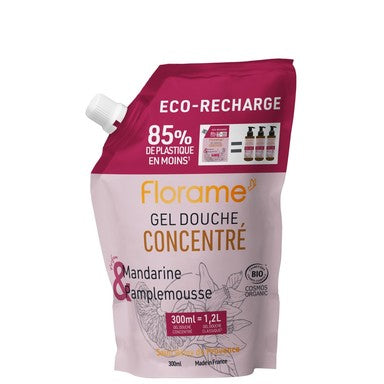 Florame Душ гел с мандарина и грейпфрут пълнител х300 мл
