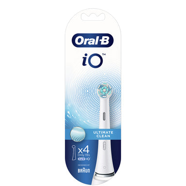 Oral-B iO Ultimate Clean Накрайник за електрическа четка за зъби бял цвят х4 броя