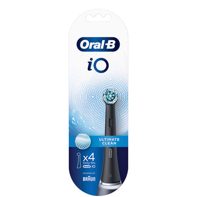 Oral-B iO Ultimate Clean Накрайник за електрическа четка за зъби черен цвят х4 броя