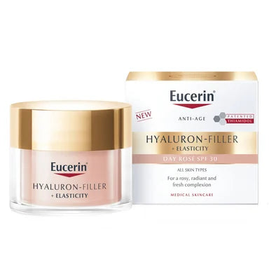 Eucerin Hyaluron-Filler + Elasticity Day Rose Озаряващ дневен крем SPF30 х50 мл