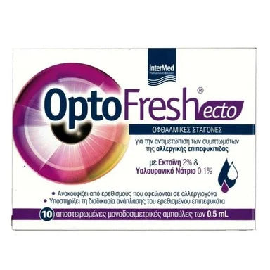 Optofresh Ecto Капки за очи при алергичен конюнктивит 0.5 мл х10 ампули Intermed