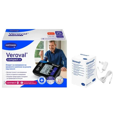 Hartmann Veroval Compact Plus Апарат за кръвно налягане + AC/DC Адаптер