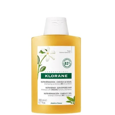 Klorane Sun Подхранващ шампоан за след слънце с органично масло от Таману и Монои х200 мл