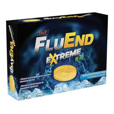 FluEnd Extreme Мента при болно гърло х16 таблетки за смучене SWP