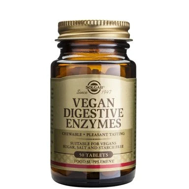 Solgar Веган храносмилателни ензими х50 дъвчащи таблетки
