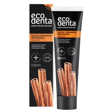 Ecodenta Expert Черна избелваща паста за зъби с аромат на канела х100 мл
