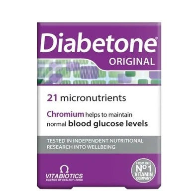 Diabetone Original за нормални нива на кръвната захар х30 таблетки Vitabiotics