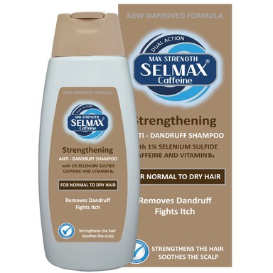 Selmax Caffeine Заздравяващ шампоан против пърхот х200 мл