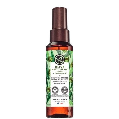 Yves Rocher Bain Nature Мист за тяло и коса с аромат на маслина и петигрен х100 мл