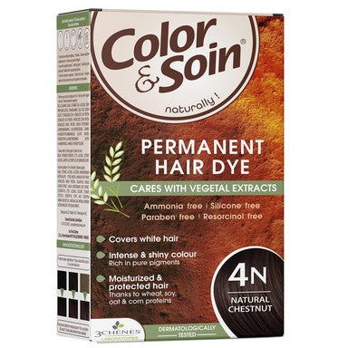 3Chenes Color and Soin Боя за коса 4N естествено кестеняв цвят