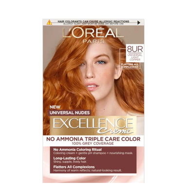 Loreal Paris Excellence Universal Nudes Безамонячна боя за коса номер 8