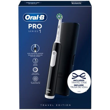 Oral-B Pro S1 Електрическа четка за зъби черен цвят + Калъф за път