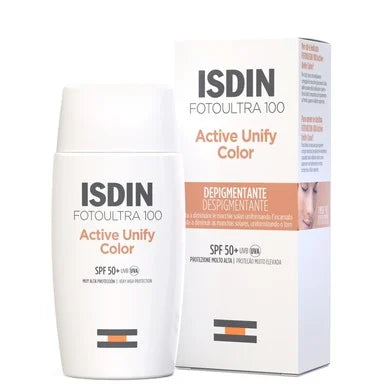 ISDIN Active Unify Color Слънцезащитен тониран флуид SPF50+ х50 мл