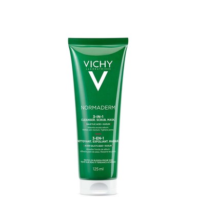 Vichy Normaderm 3в1 Ексфолиант почистващ гел и маска за чувствителна кожа x125 мл