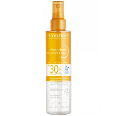 Bioderma Photoderm Bronz Хидратираща двуфазна слънцезащитна вода SPF30 x200 мл